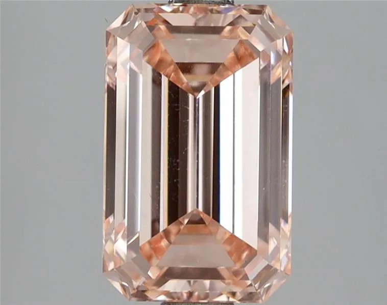 3.02ct Emerald Lab Grown Diamond (Colour Fancy Intense Pink, Clarity VVS2, IGI Certified)